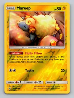 Mareep 75/214 Lost Thunder Common Reverse Holo Near Mint - Image 1
