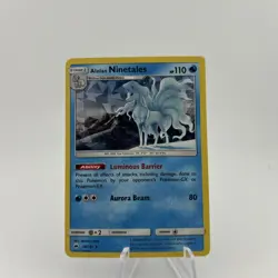 Alolan Ninetales 28/147 Pokemon Burning Shadows Cracked Ice holo - Image 1