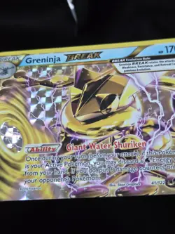 2016 Pokemon TCG BREAKpoint Greninja Break Holo Rare #41/122 Excellent - Image 3