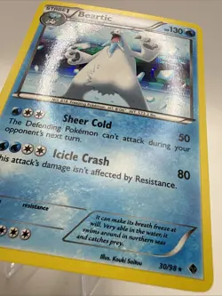 Pokemon: Beartic (Blister Exclusives) Cracked Ice Holo Promo - Image 2