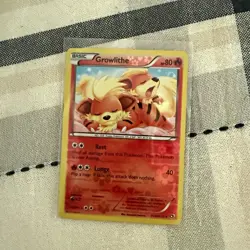 Pokemon TCG Growlithe RC4/RC25 Legendary Treasures RC Full Art Holo 80 HP - Image 1
