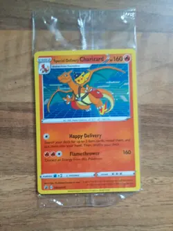Pokemon Special Delivery Charizard SWSH075 2022 SEALED - Image 1
