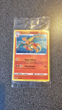Pokemon Special Delivery Charizard SWSH075 2022 Promo *SEALED* - Image 1