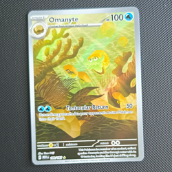 Pokemon TCG Omanyte 180/165 Scarlet & Violet 151 Holo Full Art IR EN 2023 - Image 1