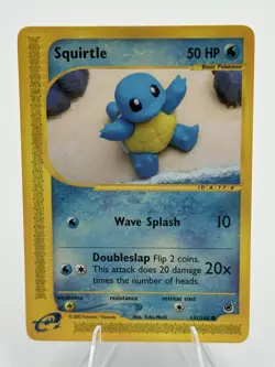 Squirtle 131/165 Expedition Base Set Non-Holo Common LP - Image 1