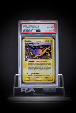2006 Pokemon EX Dragon Frontiers Mantine Rev. Foil 20 PSA 8 - Image 3