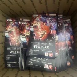 One Piece TCG OP-16 The Time Of Battle Sleeved Booster Packs Lot Of 25 English - Image 1