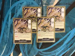 One Piece TCG Ground Death R The Azure Sea's Seven OP14-096 ENGLISH x 4 Playset - Image 1