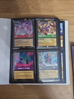 Disney Lorcana Winterspell Binder Lot - 84 Pack Fresh Cards w/ Foil Elsa - Image 1
