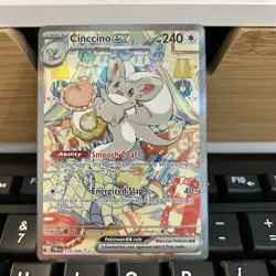 Pokemon TCG Cinccino ex 119/086 Special Illustration Rare Chaos Rising ME04 NM - Image 1