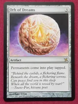Magic The Gathering BETRAYERS OF KAMIGAWA ORB OF DREAMS artifact card MTG - Image 1