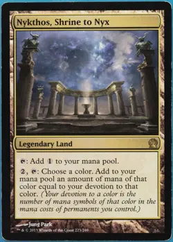 Nykthos, Shrine to Nyx Theros PLD Rare MAGIC MTG CARD (ID# 522510) ABUGames - Image 1