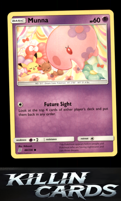 Munna 88/236 Pokemon Common SM - Unified Minds Card NM - Image 1