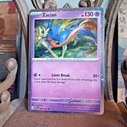 Zacian 045/094 Cosmos Holo Rare Pokemon Card ME02: Phantasmal Flames - Image 1
