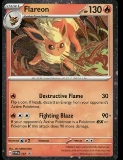 Pokemon Cards Flareon 167 COSMOS HOLO Scarlet & Violet Promo NM *1 - Image 1