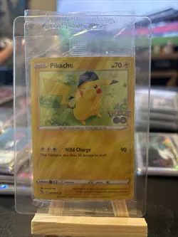 2022 Pokemon GO Pikachu Holo Promo Card 028/078 New Sealed - Image 1