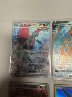Pokemon TCG 9-Card Holo/Full Art Lot - Roaring Moon ex, Charizard V + - Image 2