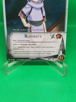 Naruto CCG/TCG Ranmaru Life As Sensory Organs Bandai Tournament Promo Card - Image 2
