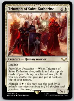 Triumph of Saint Katherine 17 Universes Beyond: Warhammer 40,000 MTG LP - Image 1