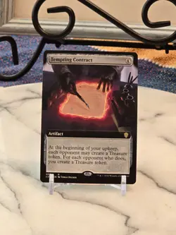 MTG Tempting Contract (Extended Art) Commander 2021 Regular LP - Image 1