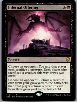 Infernal Offering R Commander 2021 146 NM Normal - Image 1