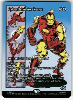 Cyberdrive Awakener (Borderless) 53 Marvel Universe Eternal-Legal MTG NM - Image 1