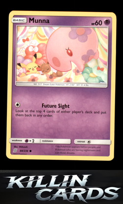 Munna 88/236 Pokemon Common SM - Unified Minds Card NM - Image 1