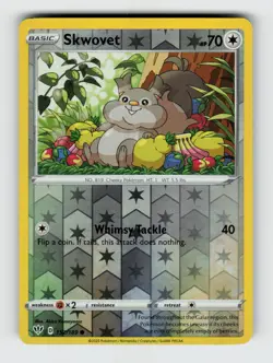 Skwovet 152/189 - Pokemon - Darkness Ablaze - Reverse Holo Common - NM - Image 1