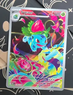 Pokemon TCG Ivysaur 134/132 ME01: Mega Evolution Holo Illustration Rare IR - NM - Image 1