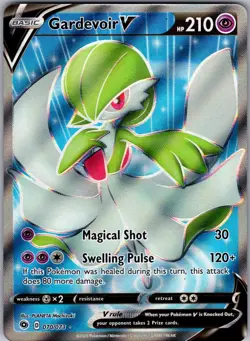 Gardevoir V 070/073 Ultra Rare Champion's Path Pokemon Holo Near Mint - Image 1