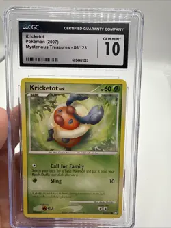 Pokemon 2007 Kricketot 86/123 Mysterious Treasures GEM MINT CGC 10 - Image 1