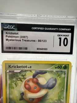 Pokemon 2007 Kricketot 86/123 Mysterious Treasures GEM MINT CGC 10 - Image 3