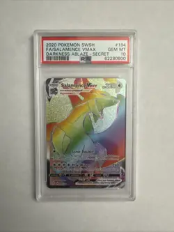 2020 Pokemon SWSH FA Salamence VMAX Darkness Ablaze #194 PSA 10 Gem Mint - Image 1