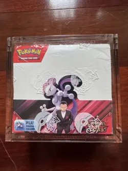 Pokemon TCG Scarlet & Violet Destined Rivals Sealed Booster Box W Acrylic Case - Image 1