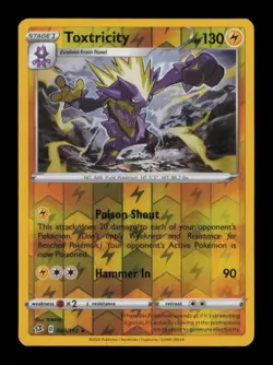 REVERSE HOLO TOXTRICITY RARE 069/192 NM POKEMON - Image 1