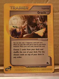 Pokemon TCG Oracle Trainer 138/144 Skyridge Non Holo LP Excellent Condition - Image 1