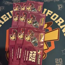 LOT OF 9 PACKS OF POKEMON PRIZE PACKS SERIES 9 NEW AND SEALED - Image 1