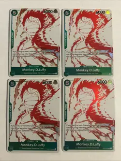 Monkey.D.Luffy (3rd Anniversary Treasure Campaign Pack) OP07-033 NM X4 - Image 1