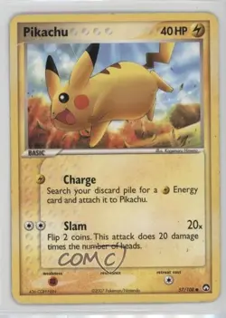 Pikachu Pokemon EX Power Keepers #57 2007 - Image 1