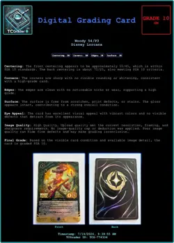 Woody - Jungle Guide (Set Championship) Disney Lorcana Promo Holo TCGrader 10 - Image 2