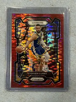2023-24 Panini Prizm - Stephen Curry #119 Red Prizm /299 - Image 1