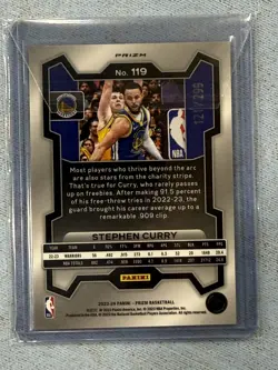 2023-24 Panini Prizm - Stephen Curry #119 Red Prizm /299 - Image 2