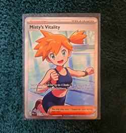 Misty’s Vitality Ultra Rare Full Art Holo 111/084 SV 151 EN 2023 Pokemon TCG - Image 1
