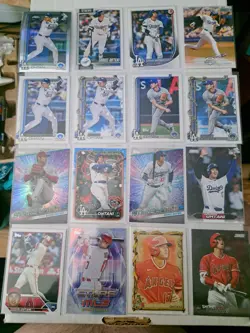 Shohei Ohtani 16 Card Lot 2023-2026 Topps Paper Base Insert And Chrome - Image 1