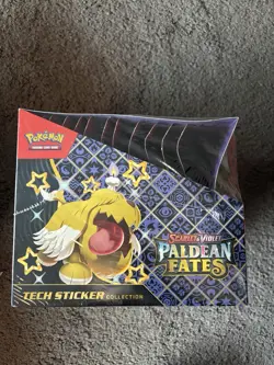 Pokemon Paldean Fates Tech Sticker Collection Sealed Display Case Fresh - Image 3