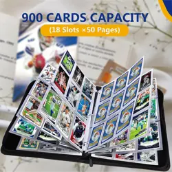 Trading Cards Album Folder 900 Pockets Card Binder Holder for Collection Cards - Image 2