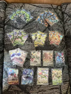 Pokemon TCG 50+ Card Lot English Holo Radiant ex V Full Art Trainer - Image 1