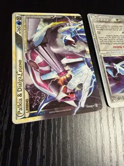 Pokemon TCG 2-Card Holo Foil Lot Metagross ex 95/108, Palkia Dialga LEGEND - Image 3