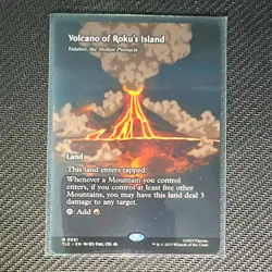Wizards of the Coast Volcano of Roku's Island 0061 Avatar TLA Land Ext Art - Image 1