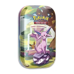Pokemon TCG Scarlet Violet Prismatic Evolutions Mini-Tin ESPEON ART 2 Packs! 🔥 - Image 1